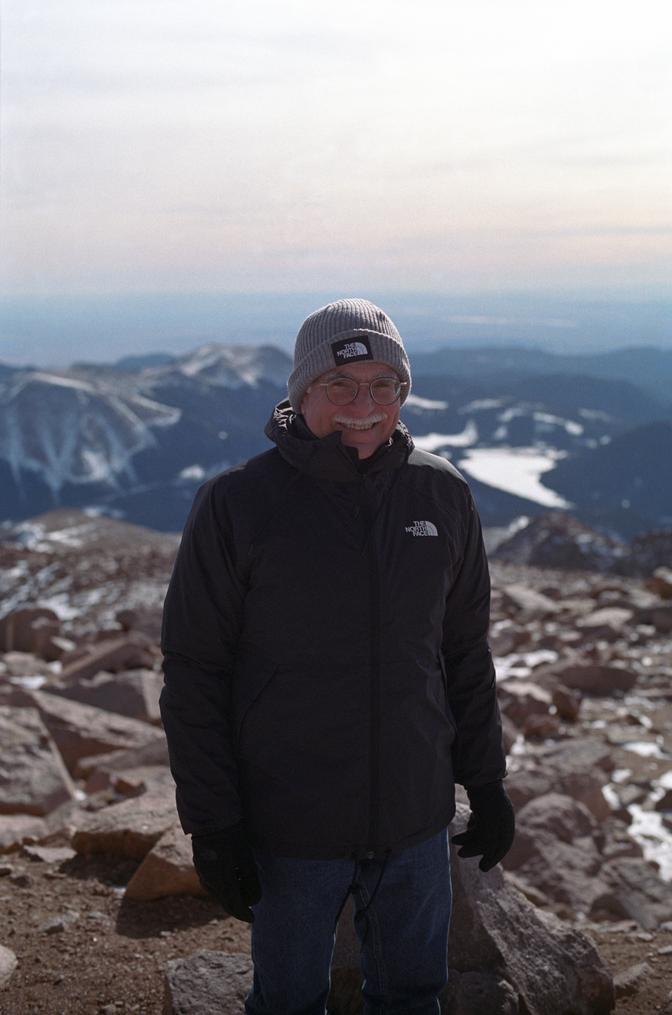 My dad on the summit of Pikes Peak